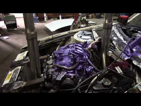 Installing headers on to the w body 3100 motor Smoken Headers install