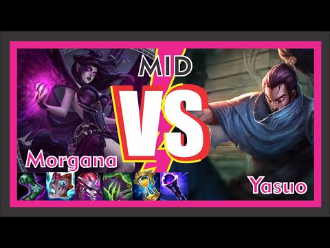 😉Morgana VS Yasuo (MID) - League of Legends😍