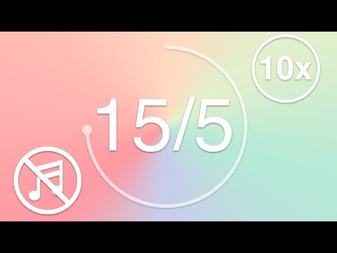 15/5 - Pomodoro - 15 minute timer with 5 minute breaks - No Music - Pastel