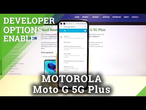 How to Enter Developer Mode in MOTOROLA Moto G 5G Plus – Open Developer Mode
