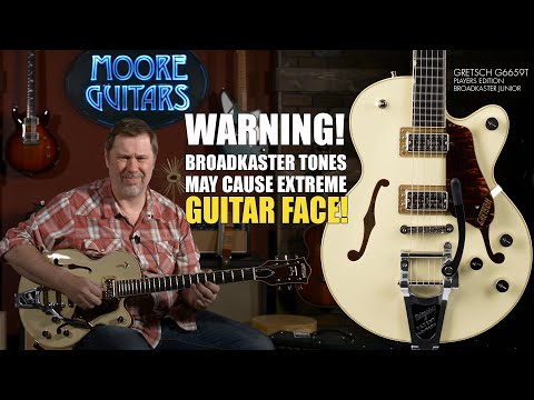 Gretsch G6659T Players Edition Broadkaster Jr. 2020 - Present - Two-Tone Ivory / Walnut Stain image 11