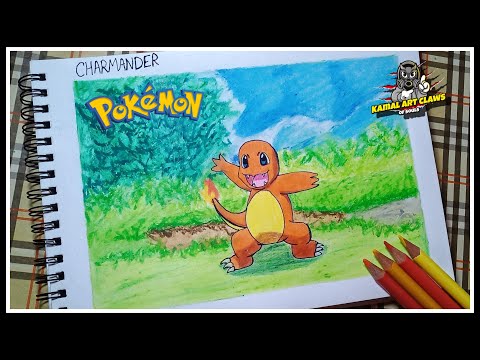 Drawing Charmander From Pokemon | Kamal Art Claws
