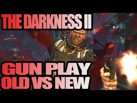 The Darkness II - Gunplay Old Vs New Gameplay (Xbox 360)