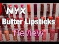 NYX Butter Lipstick Review and Swatches | Which ...
