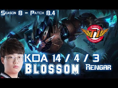 SKT T1 Blossom RENGAR vs KHA'ZIX Jungle - Patch 8.4 KR Ranked