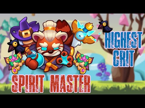 ONESHOT - 100 Million damage crits with SPIRIT MASTER | Rush Royale
