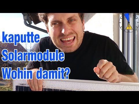 Photovoltaik Schrott wo hin damit? Entsorgung Kosten Erfahrung Abfall