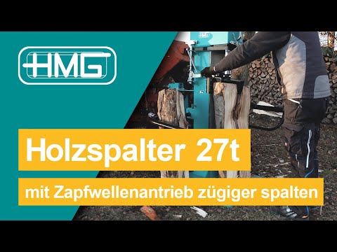 HMG Holzspalter 27t - mit Zapfwellenantrieb zügiger spalten