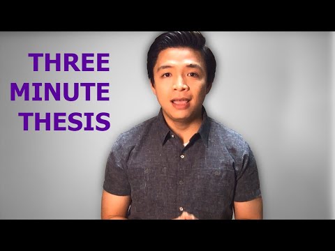 Three Minute Thesis (3MT) 2020 - Kevin Florentin