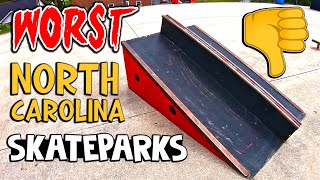 3 TERRIBLE North Carolina Skateparks (Yikes!) | North Carolina Skateboarding 2022
