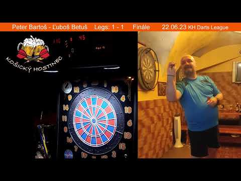Ľuboš Betuš - Peter Bartoš  22.06.2023 (KH Darts League)