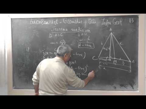 Lectia GEOP  13   - Teorema medianei  -   Bacalaureat