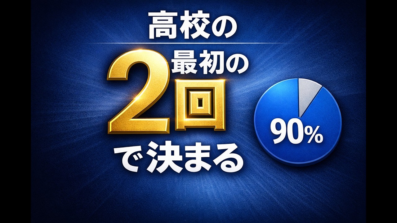 新高1生　最初の２回で決まります