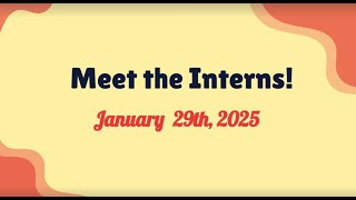 Spring 2025 Industry Insiders - Meet the Interns