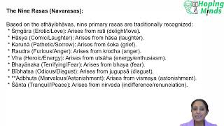 4.2 Rasa theory in literature and performing arts