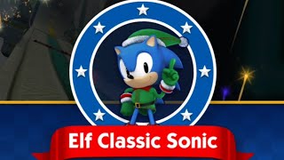 Sonic Dash - Elf Classic Sonic Event + Festive Fun - Elf Classic Sonic Unlocked - (30 min) Gameplay