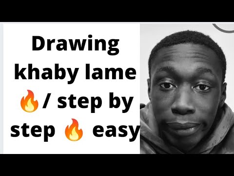 Drawing khaby lame🔥/ step by step 🔥