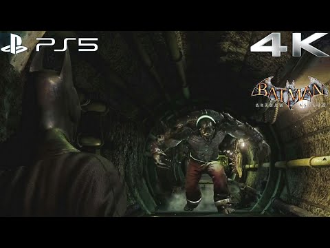 Batman: Arkham Asylum | Killer croc Boss Fight | 4K PS5