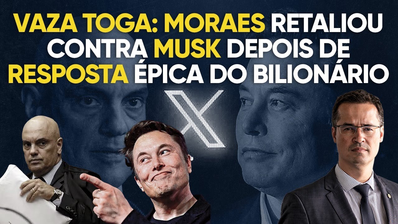 Bomba da Vaza Toga: Elon Musk vetou censura de Moraes e ministro retaliou!