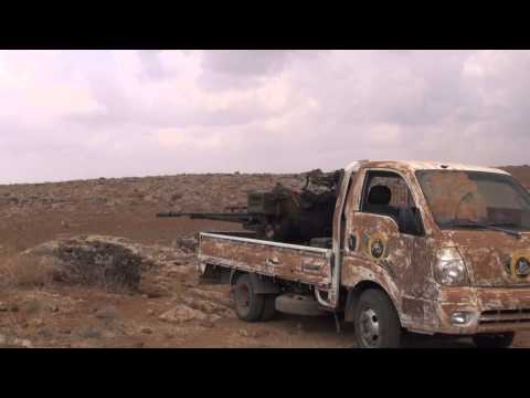 استهداف حاجز أم المياذن في ريف درعا برشاش 23 من قبل لواء أحباب عمر ضمن معركة أهل العزم