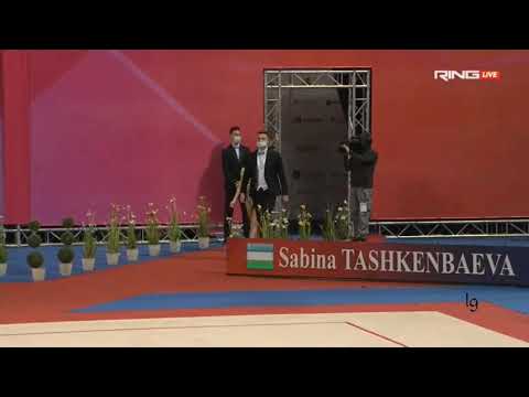 Sabina Tashkenbaeva Ribbon AA Qualifications World Cup Sofia 2021