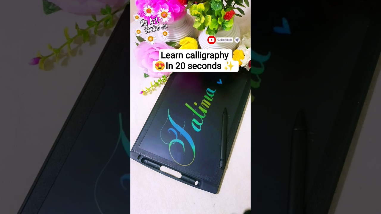 ❤️How to Write Fatima Name in Beautiful Calligraphy ✨ Easy for Beginners | Step by Step #Shorts #art