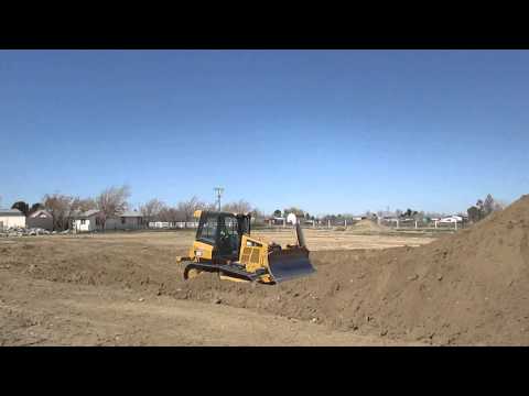 Going over a hill with CAT D5 Dozer with HEO John Dotsy