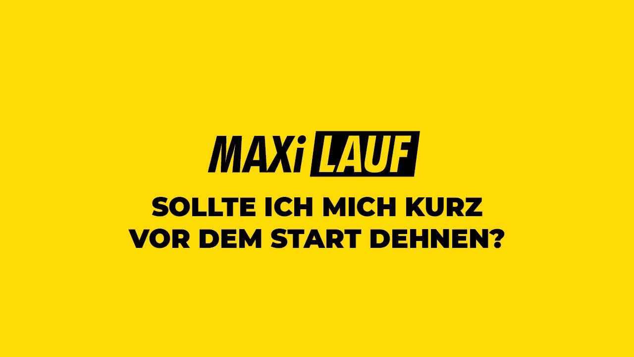 #30 Sollte ich mich kurz vor dem Start dehnen? - Maxilauf Hamm