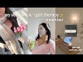 MY SELF CARE ROUTINE: girl therapy hacks, hair & skincare, everything shower, pilates, & journaling!