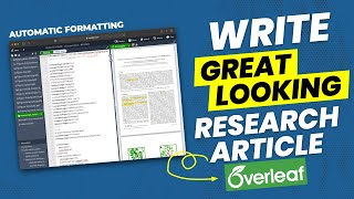 How to write a great looking research article using LaTeX on Overleaf