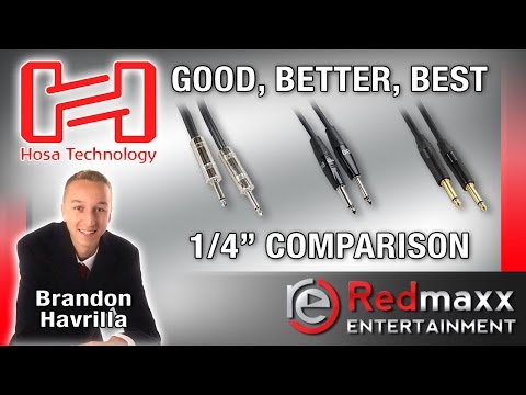 HOSA TECHNOLOGY | 1/4 INCH | GOOD, BETTER, BEST PRODUCT COMPARISON