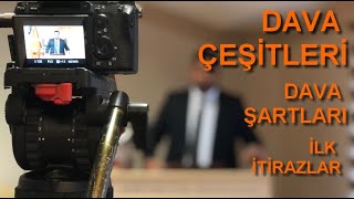 Dava Çeşitleri, Dava Şartları, İlk İtirazlar - Baro Staj Eğitim Merkezi Dersi - 