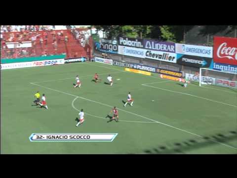 Gol de Scocco. Argentinos 0 - Newell's 2. Torneo Inicial 2012. Fecha 19. Fútbol Para Todos
