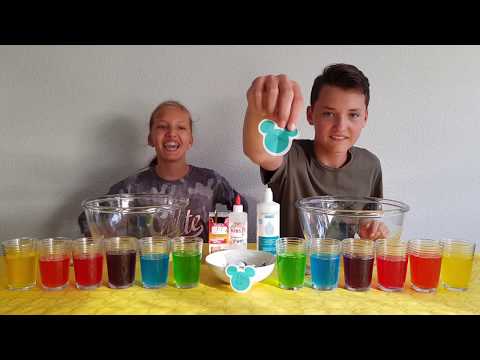 3 KLEUREN LIJM SLIJM CHALLENGE !