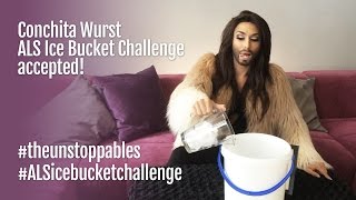 Conchita Wurst Ice Bucket Challenge accepted! #ALSIceBucketChallenge