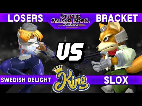 Smash Melee - Swedish Delight (Sheik) vs Slox (Fox) - King Losers Bracket