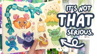 Stop worrying about ruining your art. (Drawing Pokémon)