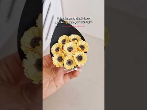 🌻 Si no puede hacer esto... BYE BYE #floresamarillas #floresdepapel #flowers #diy #tutorial