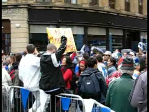 UEFA Final 2007 Glasgow - Espanyol Fans