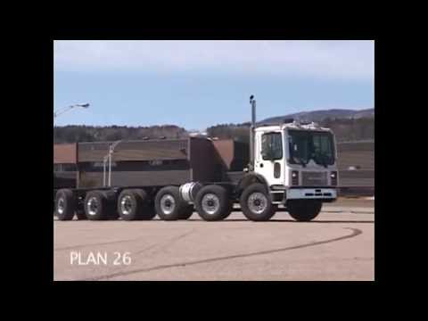Demonstration Simard Suspensions Steerable Axles truck