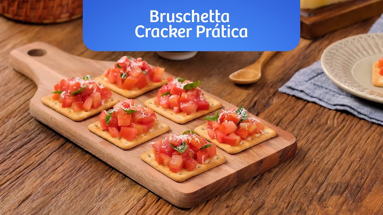 Bruschetta Cracker prática Renata