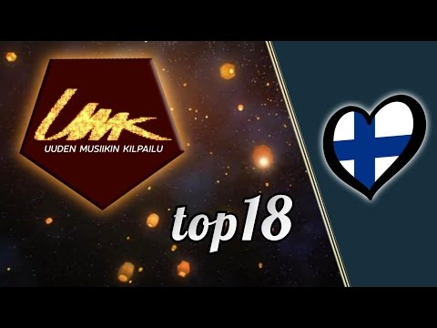 Eurovision Finland 2016: UMK (Uuden Musiikin Kilpailu) top 18