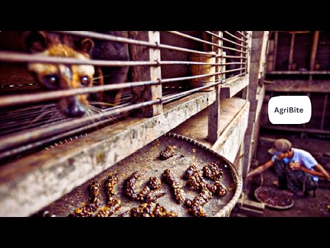 How Civet make World Most Expensive Coffee   Civet Coffee Farming   Coffee Harvest and Processing