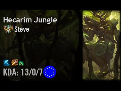 Hecarim Jungle vs Trundle - Steve - EUW Challenger Patch 6.12
