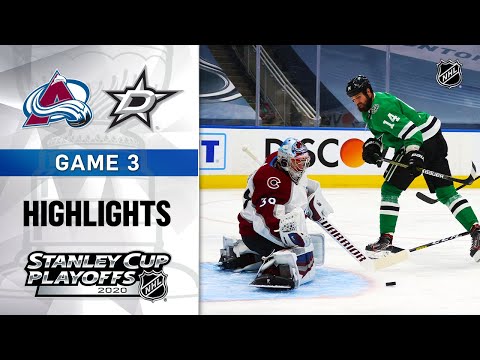 NHL Highlights | Second Round, Gm3: Avalanche @ Stars - Aug. 26, 2020