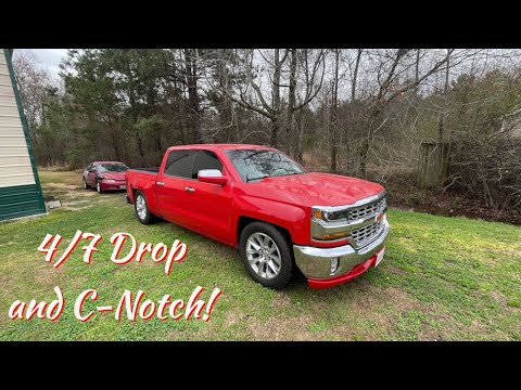 INSTALLING A 4/7 DROP and C-NOTCH ON MY 2018 SILVERADO!!!