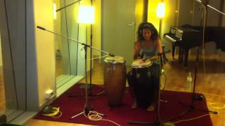 Natascha Rogers - Congas Solo in the studio with Parlez-vous anglais ?