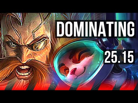 OLAF vs TEEMO (TOP) | 800+ games, Dominating | KR Diamond | 25.15