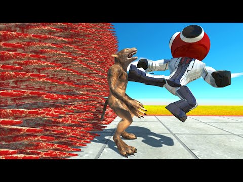 SUPER KICK INTO SPIKES WALL | Animal Revolt Battle Simulator