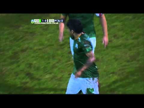 La expulsión de Bazán. Ferro 1 - Central Córdoba 0. Fecha 21. B Nacional 2015. FPT